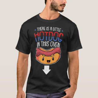 Camiseta Pequeno Cachorro-Quente No Forno 4 De Julho Gravid