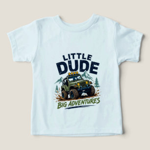 Camiseta Pequeno Cara Off Road Para Jovens Aventureiros