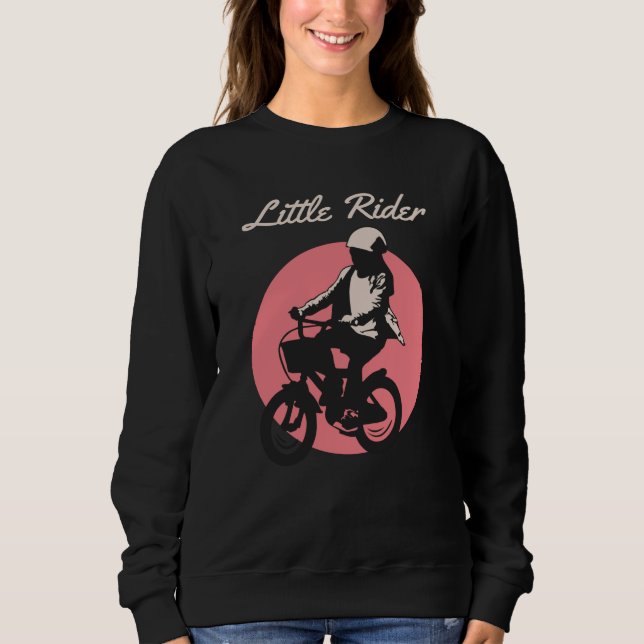 Camiseta Pequeno Cavaleiro - Design do Biker Retro (Frente)