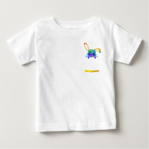 Camiseta Pequeno Coelho Arco-Íris