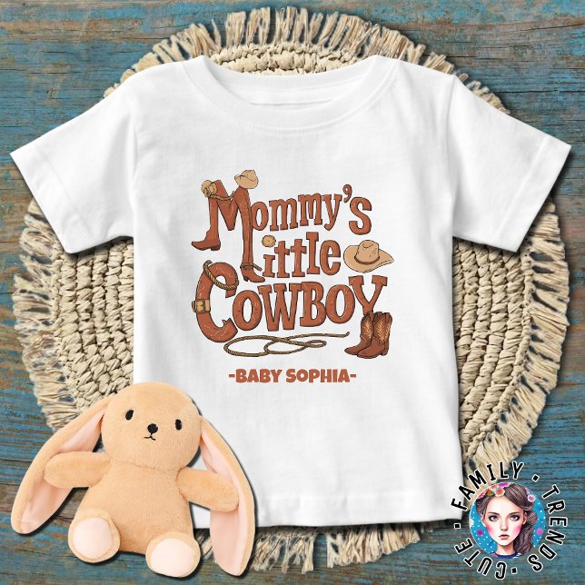 Camiseta Pequeno Cowboy da Mamãe (Criador carregado)