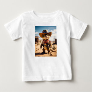 Camiseta "Pequeno Cowboy Dino no Oeste Selvagem"
