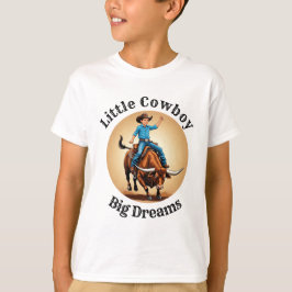 Camiseta Pequeno Cowboy Grandes Sonhos Montador de Touro