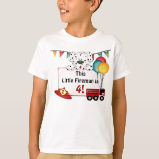 Camiseta Pequeno Dalmation do Fireman - Personalizar