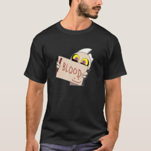 Camiseta Pequeno demônio adorável com máscara do crânio e c