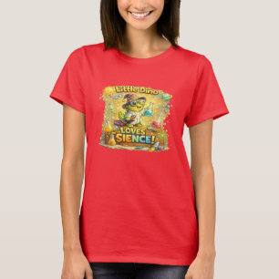 Camiseta Pequeno Dino Ama a Ciência – Aprendizado Fofo para