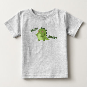 Camiseta "Pequeno Dino Delight: Bela Teia Verde"