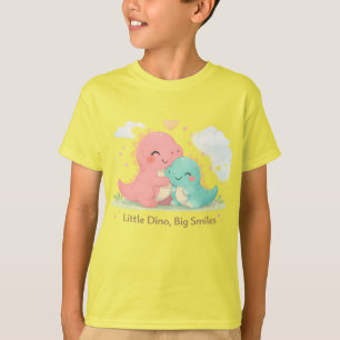 Camiseta Pequeno Dino, Grandes Sorrisos – Ilustração de Amo
