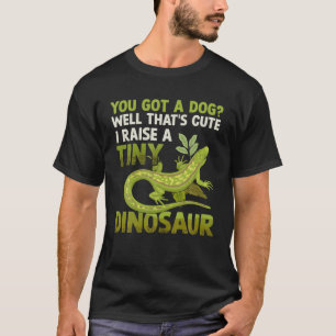 Camiseta Pequeno Dinossauro Cute Lizard Réptil Leopard Geck