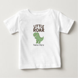 Camiseta Pequeno Dinossauro Roar Bonito E Camisa-T De Bebê