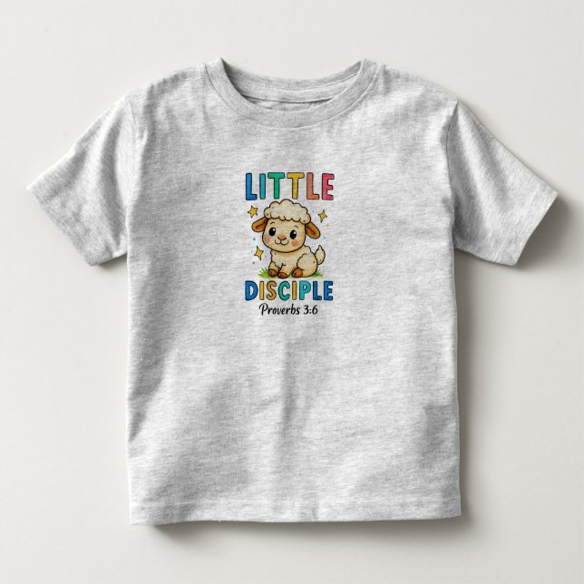 Camiseta Pequeno Discípulo Provérbios 3:6 (Frente)