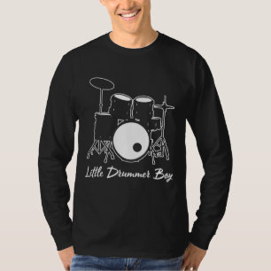 Camiseta Pequeno Drummer Drummer Toque Música