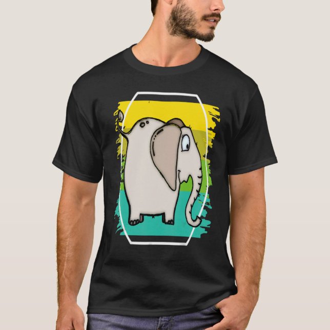 Camiseta pequeno elefante (Frente)