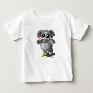 Camiseta Pequeno Elefante Bonito - Doce