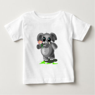 Camiseta Pequeno Elefante Bonito - Doce