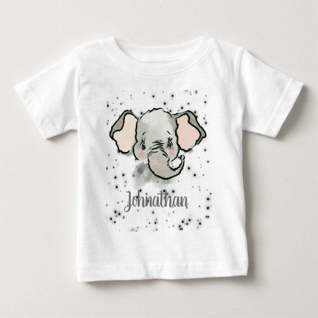 Camiseta Pequeno Elefante Cujo Nome É Menino (Frente)
