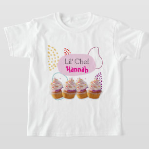 Camiseta Pequeno equipamento de Cupcake de chef