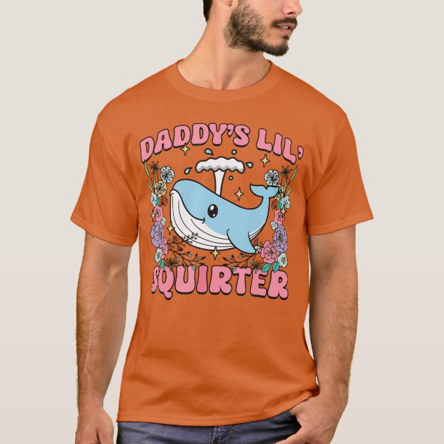 Camiseta Pequeno Esguicho do Papai Humor Inapropriado Desen (Frente)