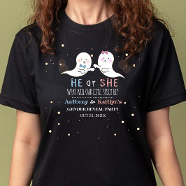 Camiseta Pequeno Espírito Halloween Fantasma Festa de Revol