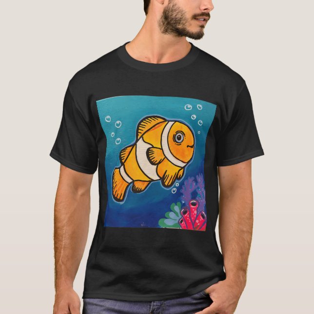 Camiseta Pequeno Explorador de Recifes (Frente)