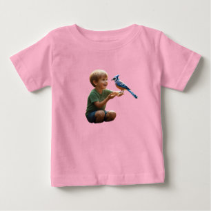 Camiseta Pequeno Explorador e Seu Amigo De Pé - Baby T-Sh