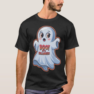 Camiseta Pequeno Fantasma Assustado