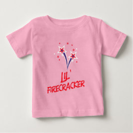 Camiseta Pequeno Fogos de Artifício 4 de Julho Patriótico F