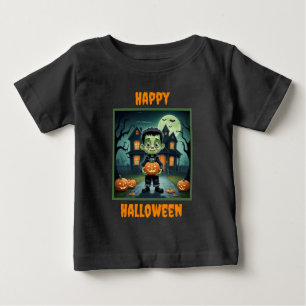 Camiseta Pequeno Frankenstein Halloween
