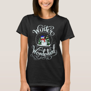 Camiseta Pequeno globo de neve Natal Terra da Maravilha Hom