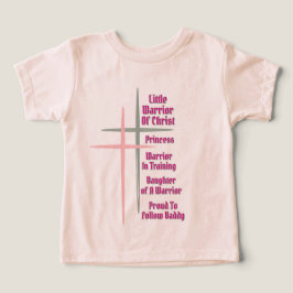 Camiseta Pequeno Guerreiro de Cristo - Guerreiro em Treinam