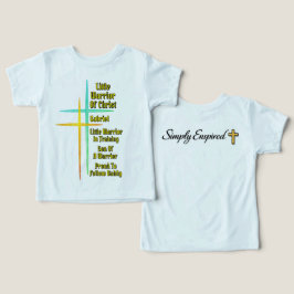 Camiseta Pequeno Guerreiro de Cristo-Guerreiro em Treinamen