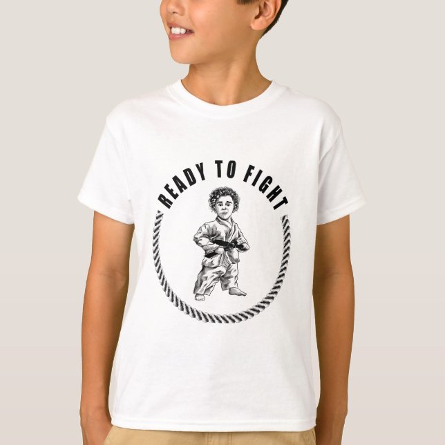 Camiseta "Pequeno Guerreiro, Grande Karate Sonha" (Frente)