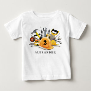 Camiseta Pequeno Handyman Em Construção Aniversário