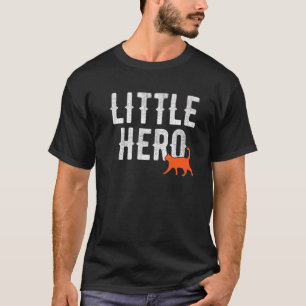 Camiseta Pequeno Herói Gato Animal Fofo