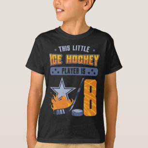 Camiseta Pequeno Hockey no Gelo Jogador de 8º Aniversário E