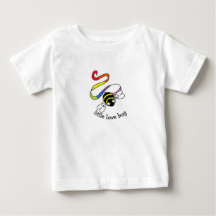 Camiseta Pequeno Inseto de Amor Bebê e Crianças