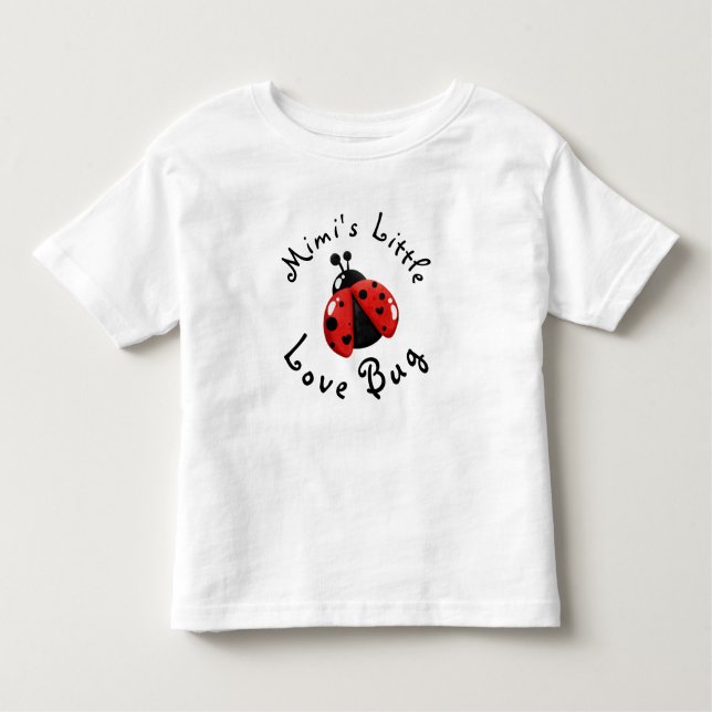 Camiseta Pequeno Inseto de amor de Lady Bug Personalizada d (Frente)