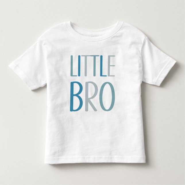 Camiseta Pequeno Irmão Blue & Green Text Brother Siby Boys (Frente)