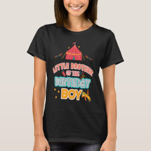 Camiseta Pequeno Irmão do Circo de Criança de Aniversário