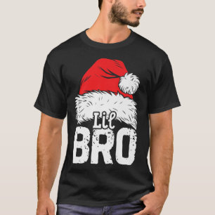 Camiseta Pequeno Irmão Papais noeis Famílias de Natal Corre