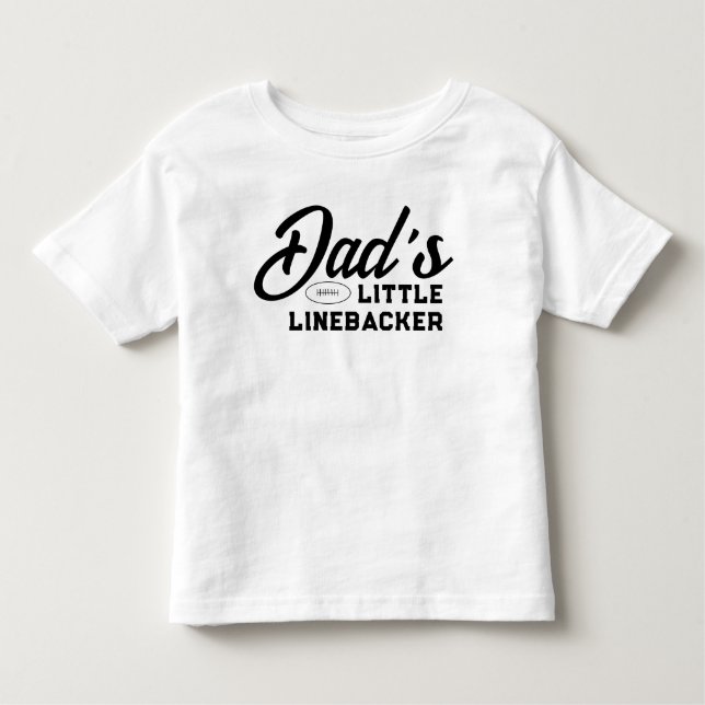 Camiseta Pequeno Linebacker do Papai Futebol Americano Meni (Frente)