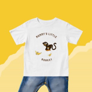 Camiseta Pequeno macaco
