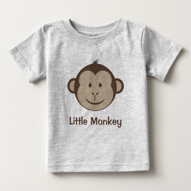 Camiseta Pequeno Macaco Face (Frente)