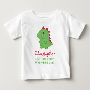Camiseta Pequeno Mas Feroz   Dino Cute T-Rex Chibi Engraçad