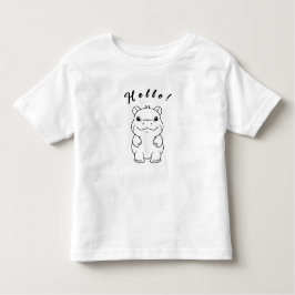 Camiseta Pequeno mas poderoso! Cute Pygmy Hippo