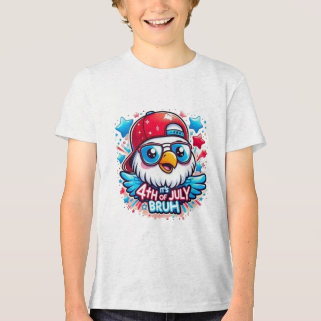 Camiseta Pequeno, mas poderoso Dia Nacional (Frente)