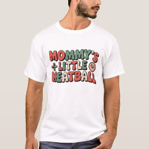 Camiseta Pequeno Meatball De mamãe: Ímã Engraçado