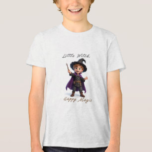 Camiseta Pequeno Menino Feiticeiro Grande Magia Fofo Hallow