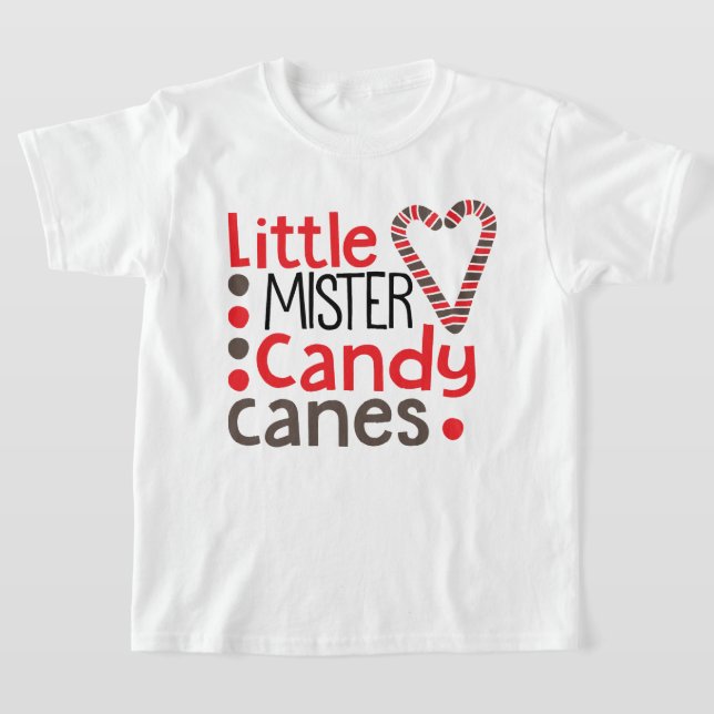 Camiseta Pequeno Mister Candy Canes Natal (Postura )