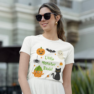 Camiseta Pequeno Monstro Bash Halloween - Bonito Spooky -